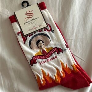 Tapatio Hot Sauce Graphic Socks - Red